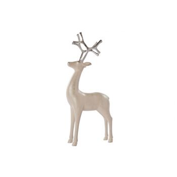 Cosy @ Home Reindeer White Brush 20.5x9x46cm