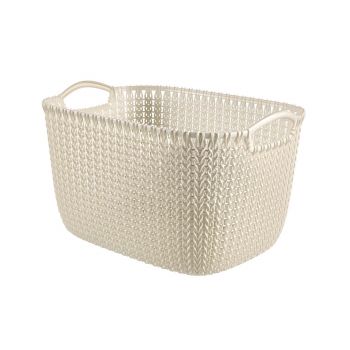 Curver Knit Basket L Rh 19l Oasis White