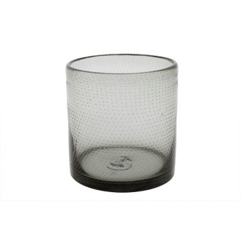 Cosy @ Home Teelichtglas Bubble Grau D15xh15.5cm