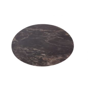 Cosy & Trendy Table Mat Marble Look Black Round 38cm