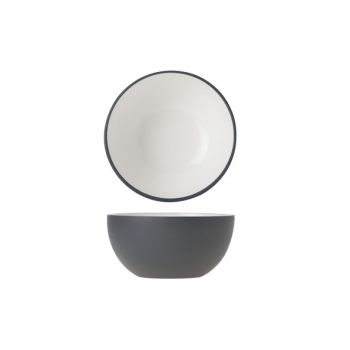 Cosy & Trendy Alu Bowl 10.5xh5cm  White Enamel Grey
