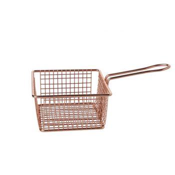 Cosy & Trendy Fry Basket Copper Plated 14x14xh7.5cm