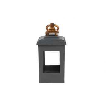 Cosy & Trendy Alu Lantern Copper Graphite 12.5xh27cm