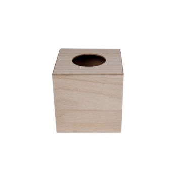 Cosy & Trendy Storage Box Kleenex Pln Wood 13x13x13cm
