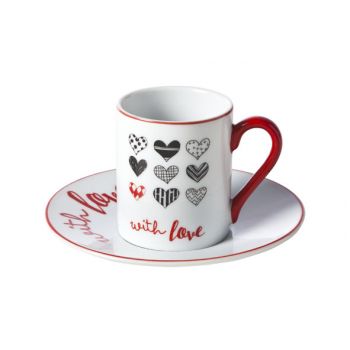 Cosy & Trendy With Love Espresso Cup And Saucer Set 6