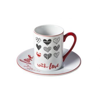 Cosy & Trendy With Love Cup And Saucer Set 4