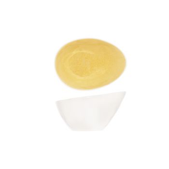 Cosy & Trendy Spirit Mustard Oval Bowl 15x11.5xh8.5cm