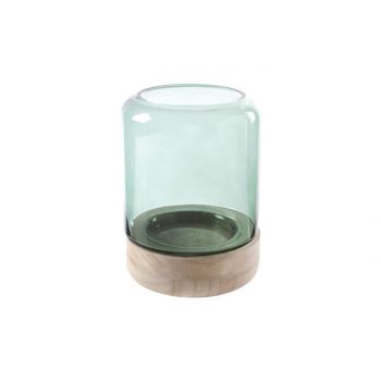 Cosy @ Home Windlicht Grun Zylindrisch Glas 15x15xh2