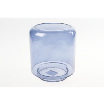 Cosy @ Home Windlicht Blau Zylindrisch Glas 15x15xh2