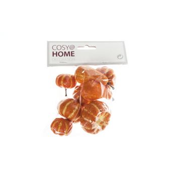 Cosy @ Home Kurbisse Set8 Orange Kunststoff 3,3x3,3x