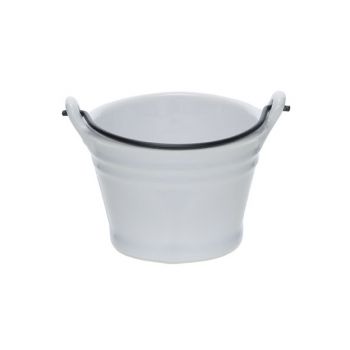 Cosy & Trendy Bucket White Mini Bucket D7.8xh5.5cm 15c