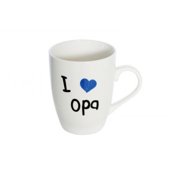 Cosy & Trendy Mug 'i Love Opa' D8.3xh10.5cm 36cl