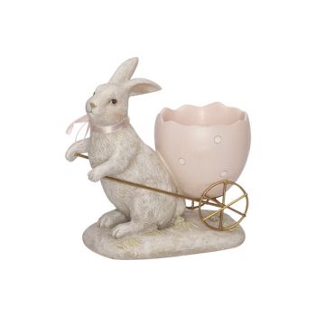 Cosy @ Home Kaninchen Egg Cup Rosa 15,8x9,2xh15,8cm