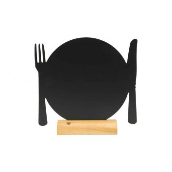 Securit Silhouette Table Charlkboard Plate