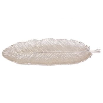 Cosy @ Home Schale Feather Champagne 31x12xh1cm Poly