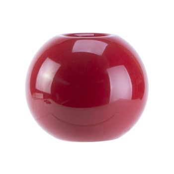 Cosy @ Home Teelichthalter Glazed Rot 9,5x9,5xh8,5cm