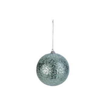 Cosy @ Home Weihnachtskugel Sparkle Mint D10cm Kunst