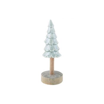 Cosy @ Home Weihnachtsbaum Wooden Base Mint D8,8xh20