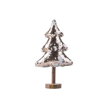 Cosy @ Home Weihnachtsbaum Paillet Rosa 18x8xh32cm T