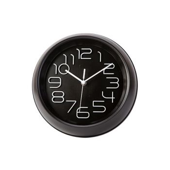 Cosy & Trendy Uhr Schwarz D26xh5,3cm Rund
