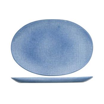 Cosy & Trendy Sajet Blue Teller Flach 29,5x21cm Oval