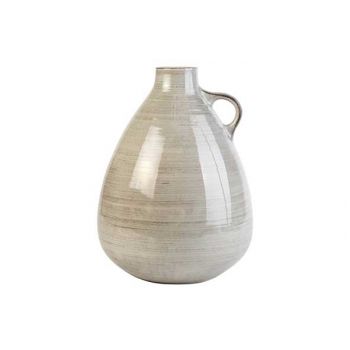 Cosy @ Home Vase With Ear Greige 27x27xh33,5cm Rund