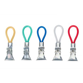 Cosy & Trendy Set Of 5 Towel Clips Holder Assorted Col