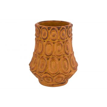 Cosy @ Home Vase Rusty Pattern Rost 9x9xh11cm Steinz