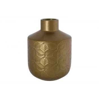 Cosy @ Home Vase Pattern Bronze 15x15xh20cm Rund Ste