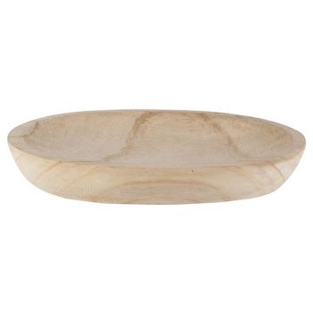 Cosy @ Home Schale Natural 29,5x20xh5cm Oval Holz