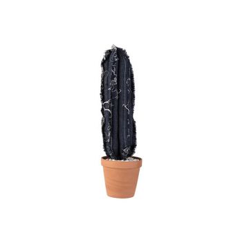 Cosy @ Home Cactus In Tc Pot Jeans Blau 14xh52cm Tex
