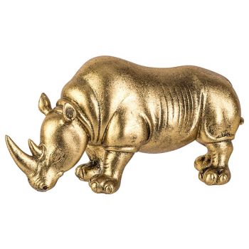 Cosy @ Home Nashorn Gold 24x9,5xh13cm Steinzeug