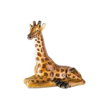 Cosy @ Home Giraffe Sitting Braun 36x16xh39cm Kerami