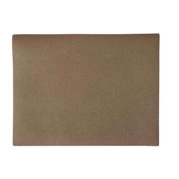 Cosy & Trendy Placemat Chocolate Leather Rectangular
