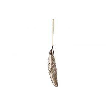 Cosy @ Home Hanger Feather Gold 2x,5xh12cm Metall