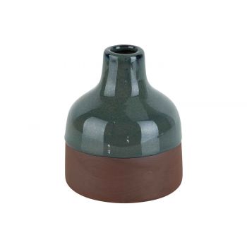 Cosy @ Home Vase Soliflor Rusty - Glazed Border Grau