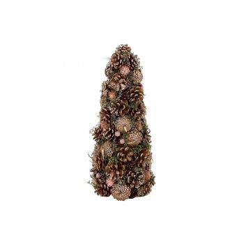 Cosy @ Home Copper Kegel Glitter Cones Kupfer D19xh4
