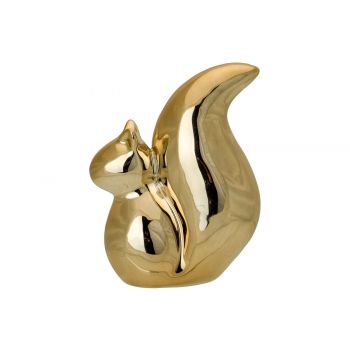 Cosy @ Home Eichhorn Gold 9,5x5,4xh12,3cm Keramik