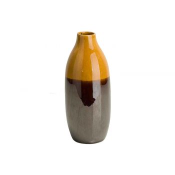 Cosy @ Home Vase Bottom Brown 2 Color Glazing Ochre