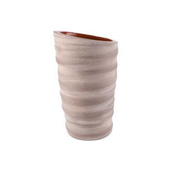 Cosy @ Home Vase Cinnamon  Taupe 16x16xh30cm Rund St