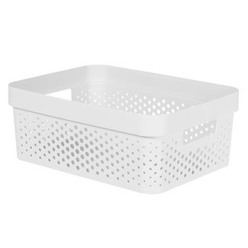 Curver Infinity Recycled Box 11l Dots Weiss