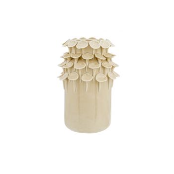 Cosy @ Home Vase Petals Beige 11,1x11,1xh17,5cm Rund