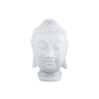 Cosy @ Home Kopf Buddha Soft Grey Glazing Grauxh31cm