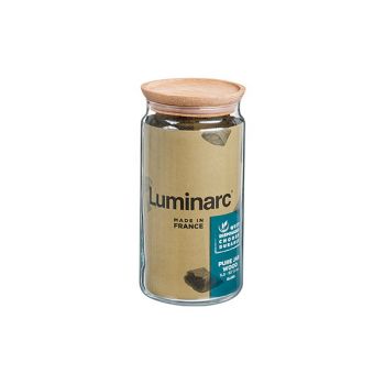 Luminarc Pure Jar Vorratstopf 1,50l Wooden Lid
