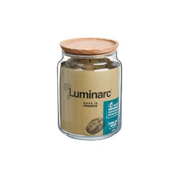 Luminarc Pure Jar Vorratstopf 2l Wooden Lid