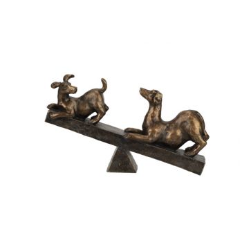 Cosy @ Home Hund Balance Bronze 34x9,5xh20,5cm Resin