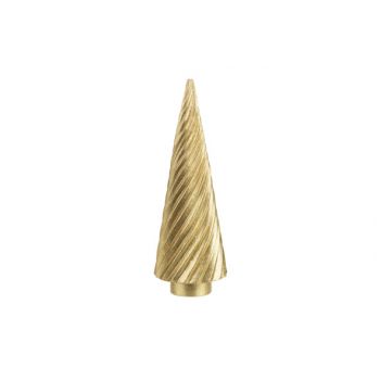 Cosy @ Home Weihnachtsbaum Spiral Stripes Gold 8,5x8