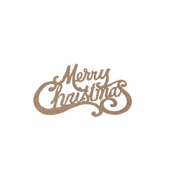 Cosy @ Home Hanger Merry Christmas Glitter Kupfer 20