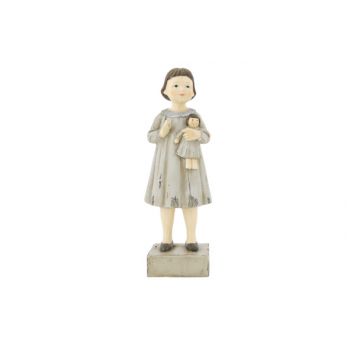 Cosy @ Home Figurine Girl With Doll Cream 9,5x8,2xh2
