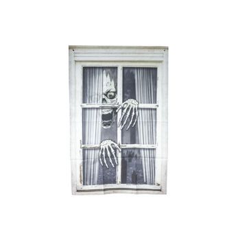 Cosy @ Home Fenster Dekoration Curtain Window Skull